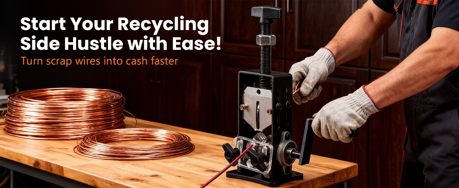 Manual Wire Stripper Machine 0.06 to 1 Inch 1.5-25mm Copper Scrap Cable