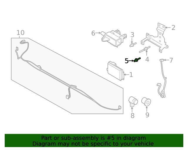 Genuine Ford Cruise Control Distance Sensor Stud W717468-S439