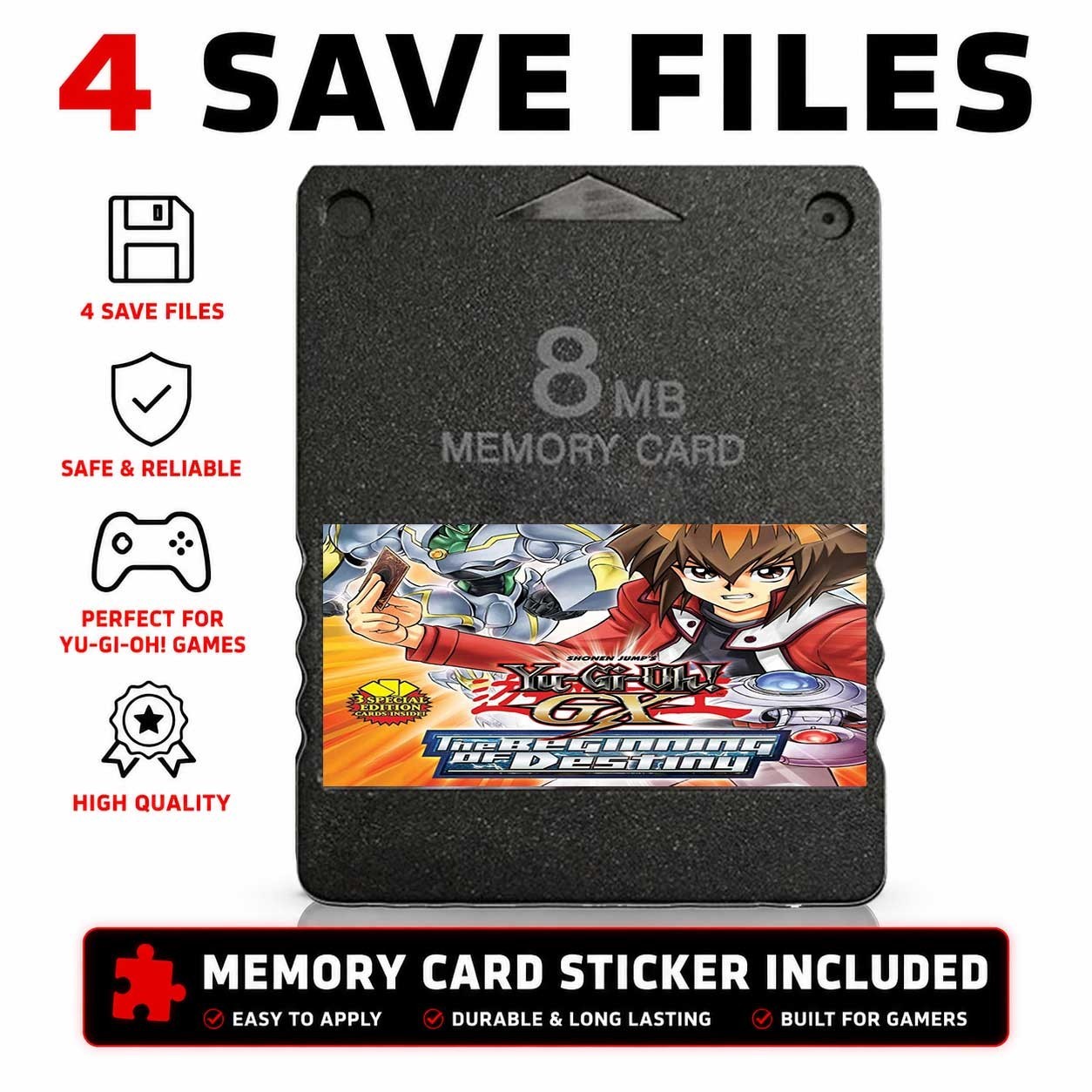 Yu-Gi-Oh! GX: The Beginning of Destiny PS2 Memory Card 100% Complete Saves