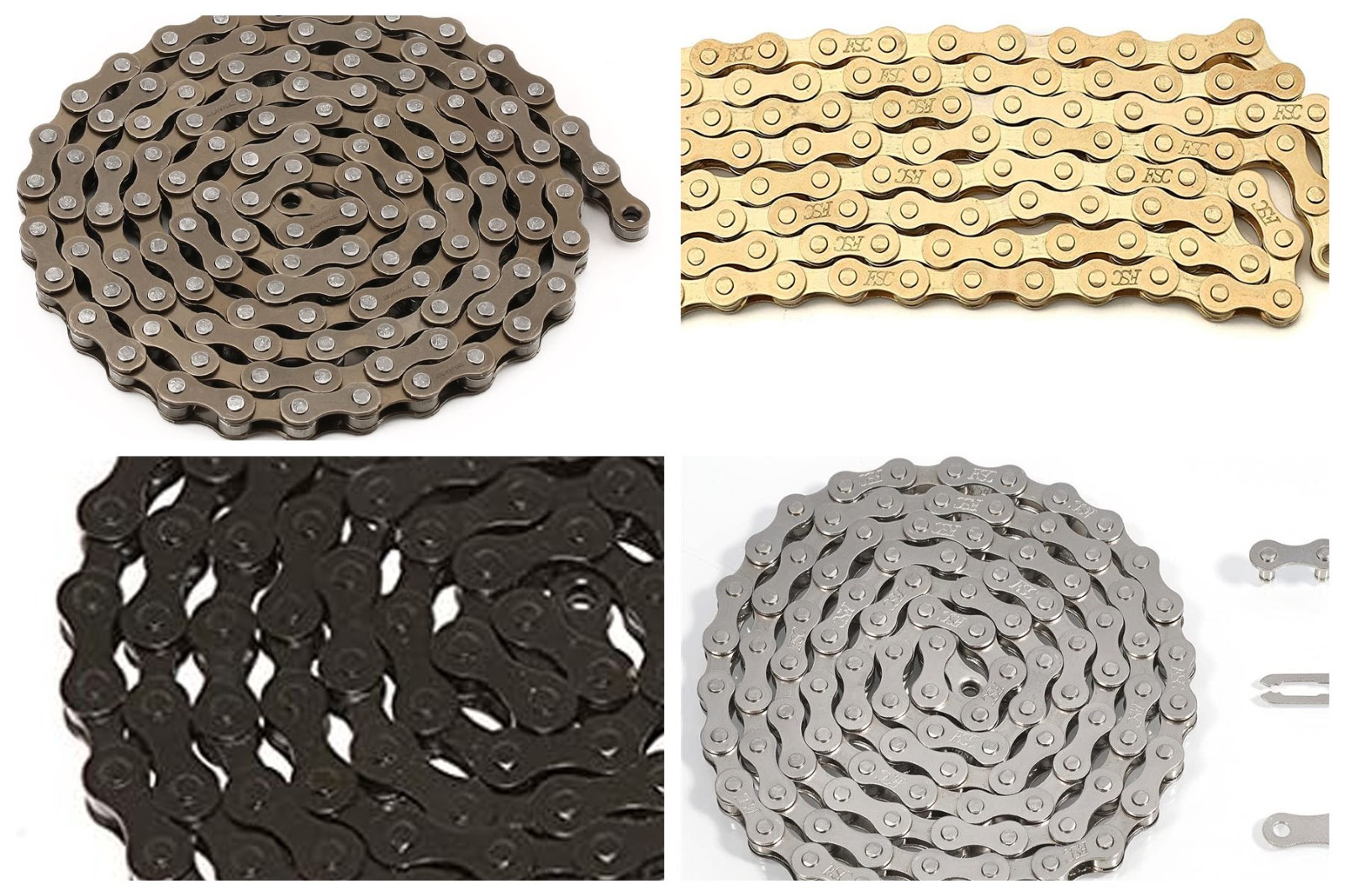Premium Single Speed Bike Chain 104L Fixie BMX Track NIB - Choose From 4 Colors!