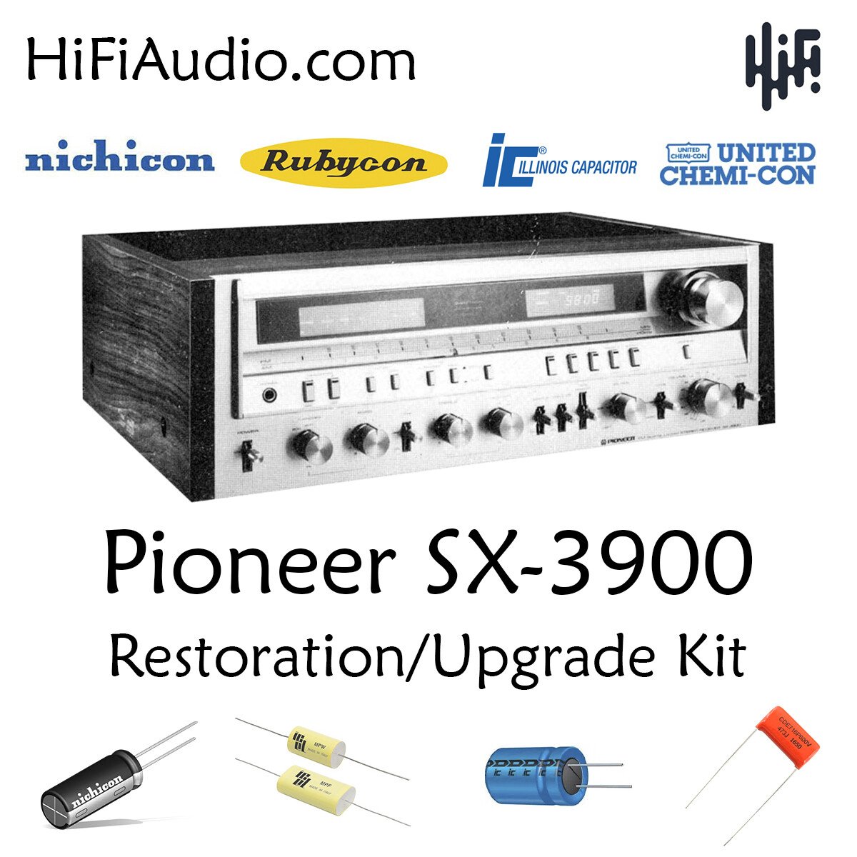 Pioneer SX-3900 rebuild restoration recap upgrade kit repair filter capacitor