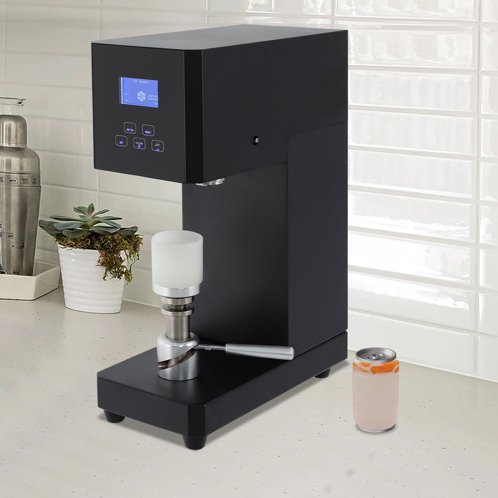 Semi automatic Tin Can Sealing Machine Cola Can Seamer Container Plastic Beer US