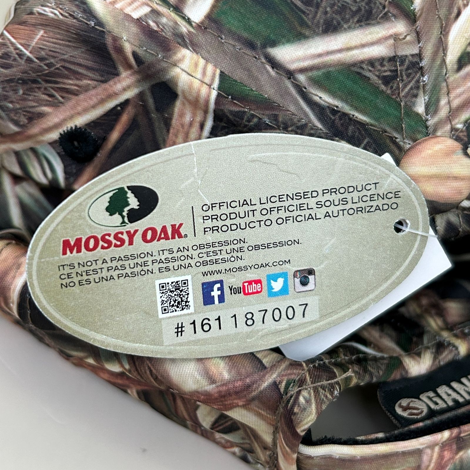 Mossy Oak Blk Flying Goose Camo Hunting Cap Hat Gander Mountain Adjustable