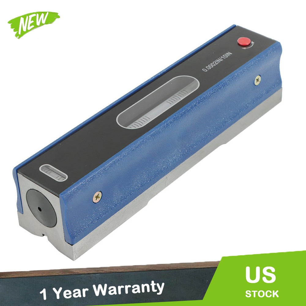 8" Master Precision Level 0.0002''/10'' in Fitted Wooden Box For Machinist Tool