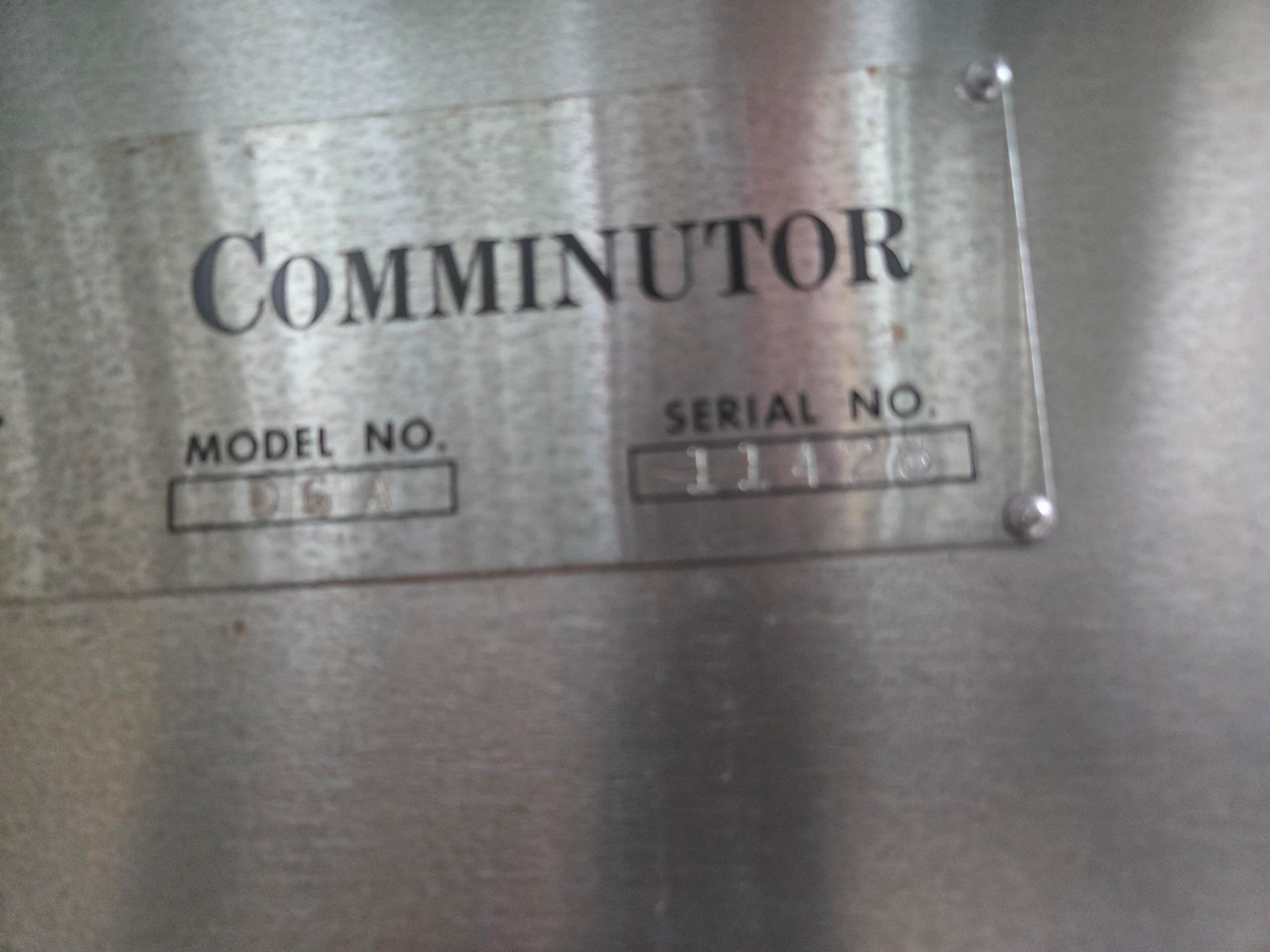 FITZPATRICK FITZ MILL D6A COMMINUTOR 460V WITH ACCESSORIES