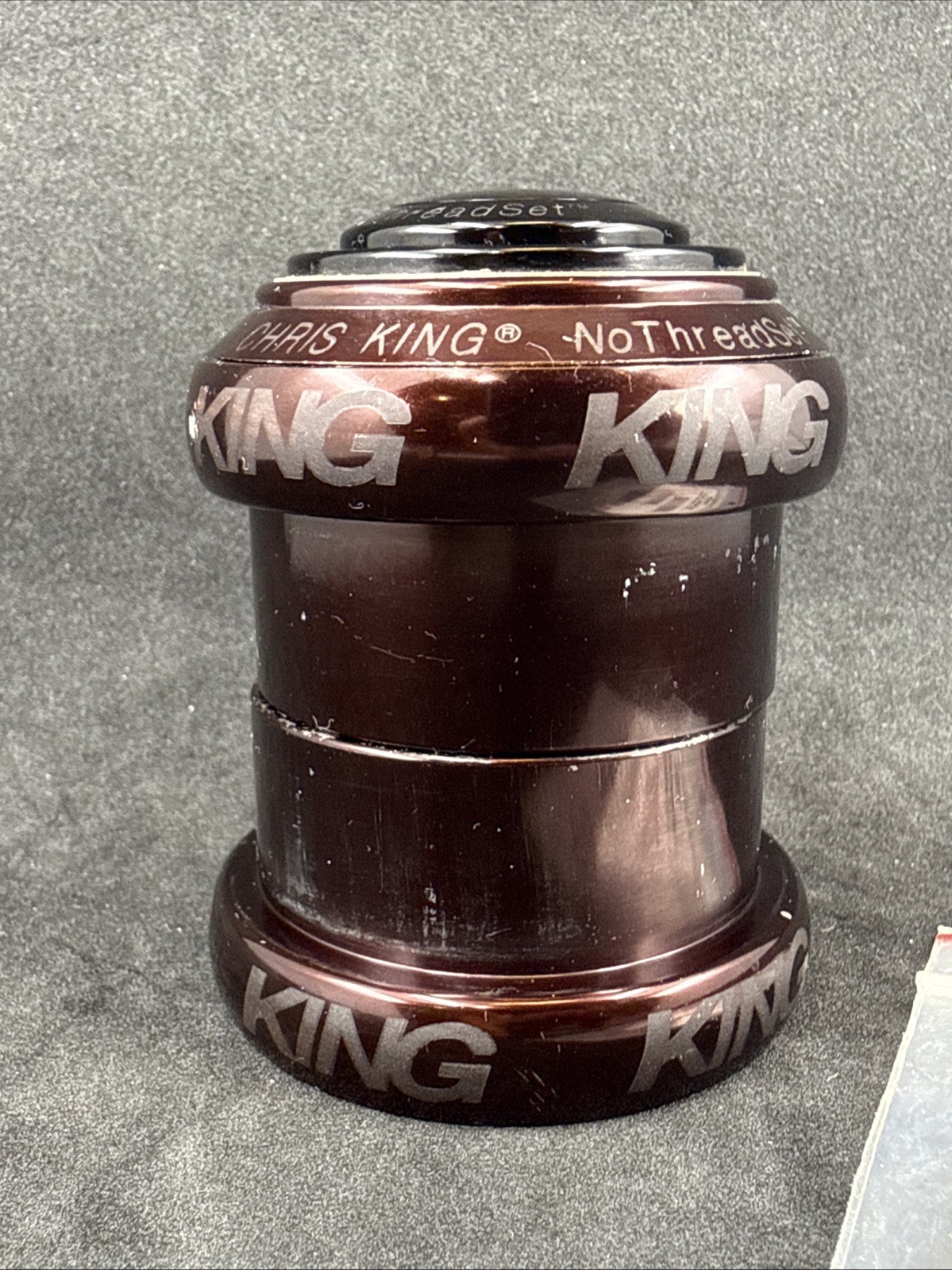 Chris King NoThreadSet DEVOLUTION Root Beer Headset MTB 1.5" to 1-1/8" VERY GOOD