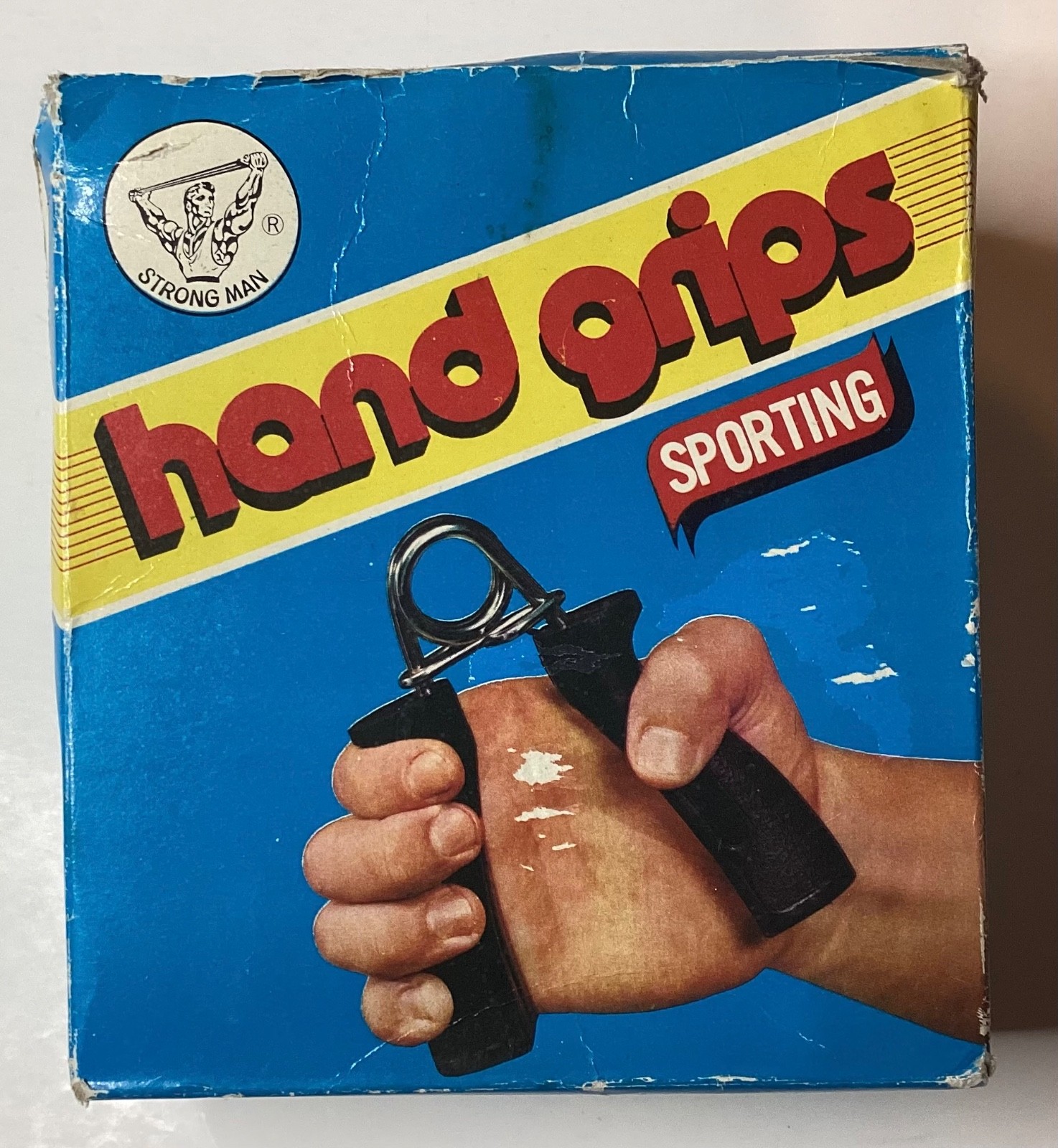 NOS PAIR OF STRONG MAN HAND GRIPS 5.0 MM WIRE ITEM NO. H-2-4 W/BOX TAIWAN