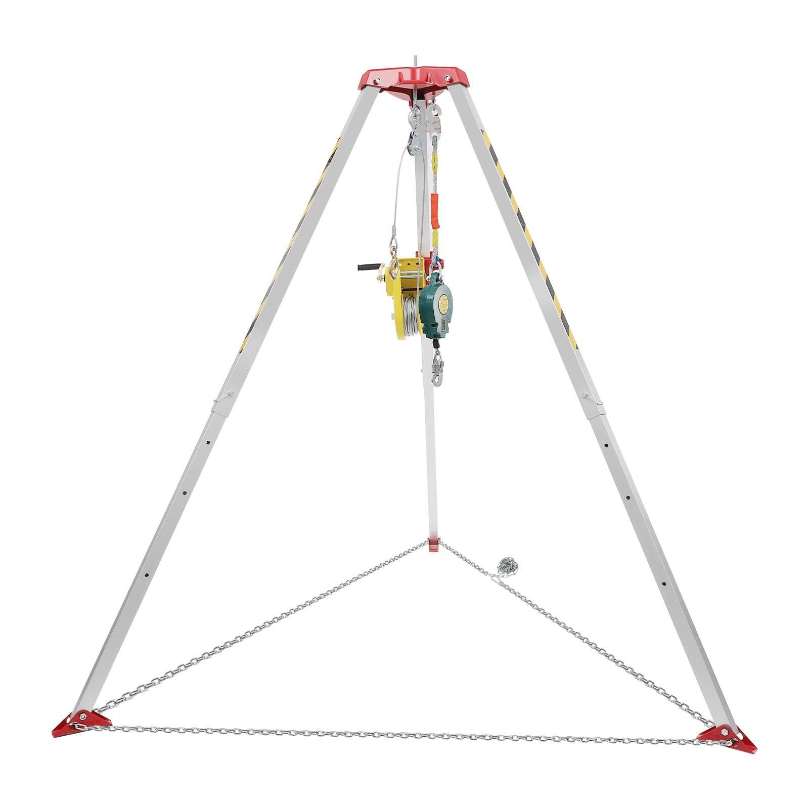 Confined Space Tripod Kit Winch Fall Arrester Cable for Wells Road Construction