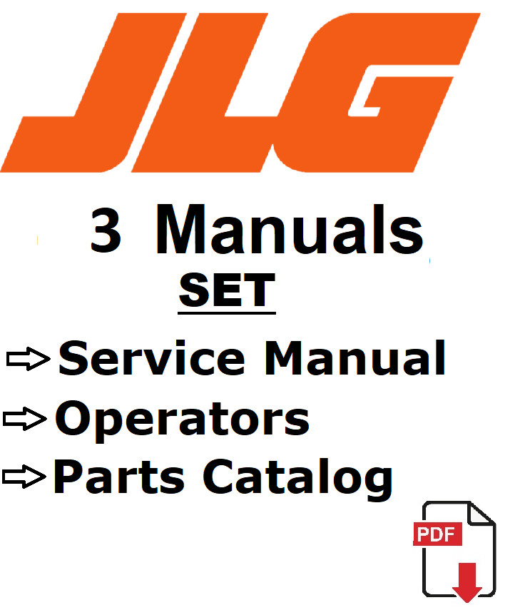 JLG T350, T500J Boom Lifts Operators Service Repair Manual Parts Catalog PDF USB
