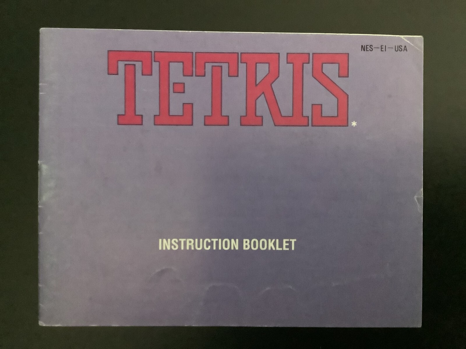Tetris NES Nintendo Instruction Manual Only - Good Shape