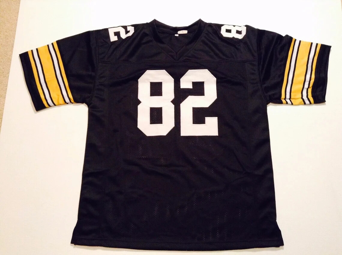 John Stallworth UNSIGNED CUSTOM Sewn Stitched Black Jersey - M, L, XL, 2XL, 3XL