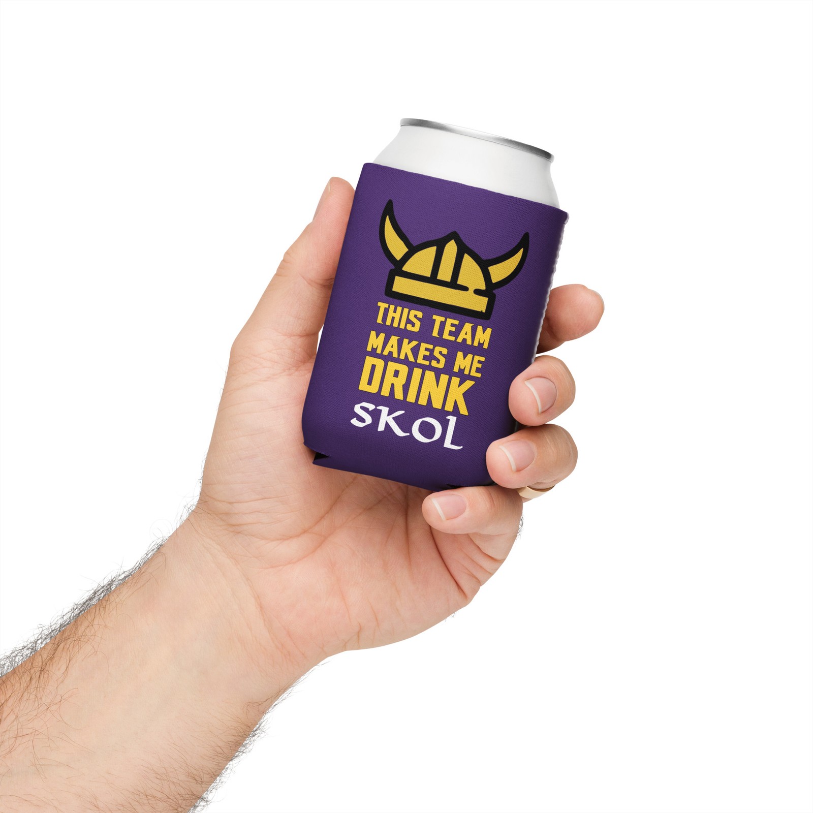 Minnesota Team Makes Me Drink Vikings Minnesota Football Can Cooler Gift