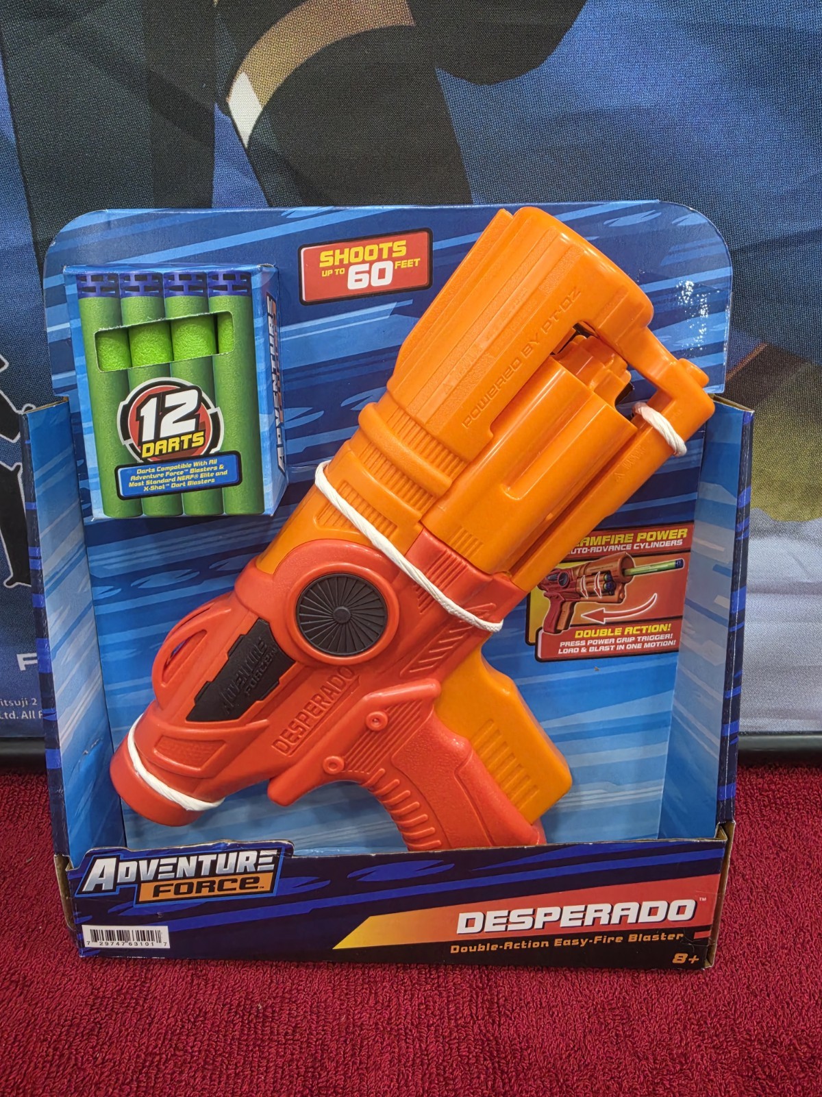 Adventure Force Desperado Dart Blaster with 12 Darts Shoots Up To 60 Feet 1-Pack