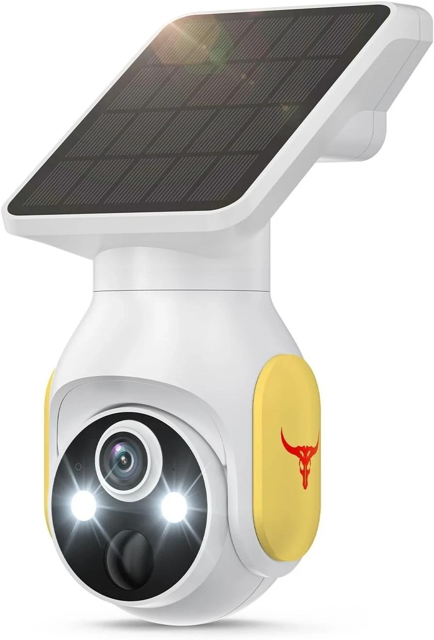1080P Security Camera Wireless Solar Panel, Smart AI Human Detection,2-Way Audio