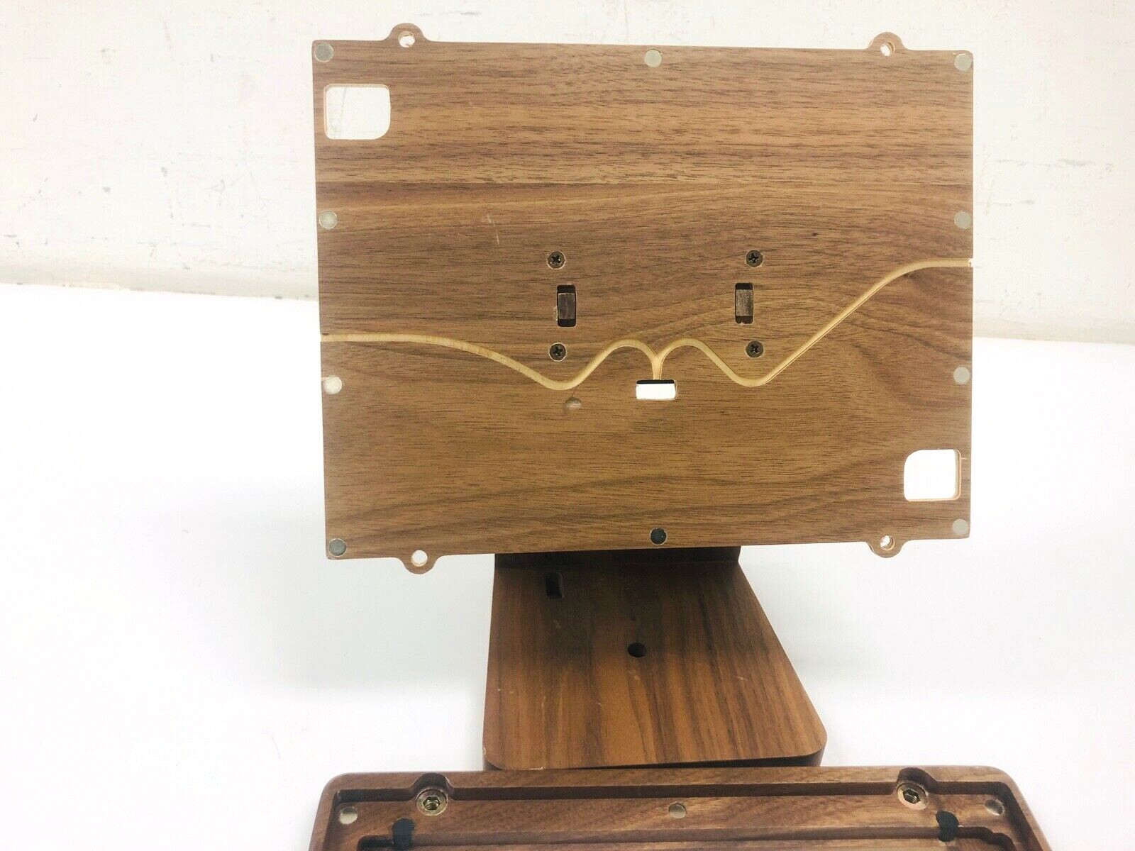 Freeform Made Wooden iPad Stand American Walnut for Shopkeep *MISSING SCREWS**