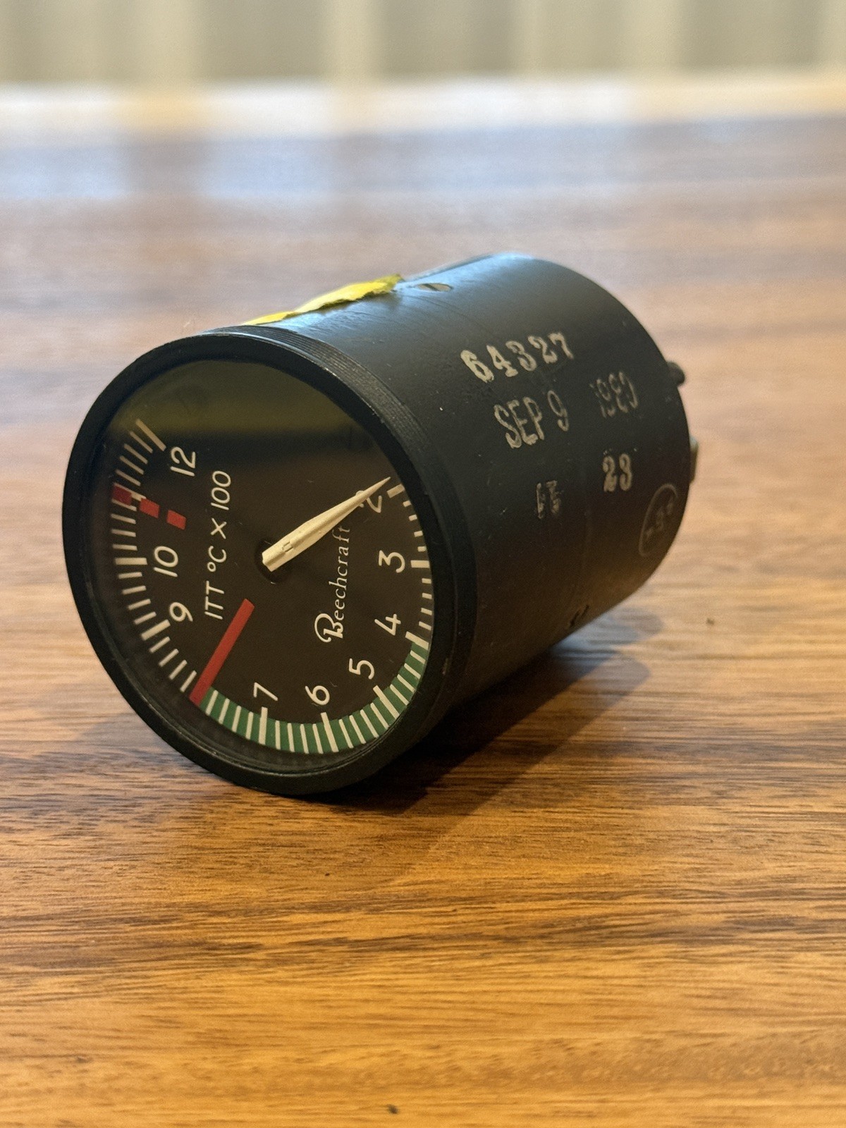 Beechcraft ITT Indicator PN:90-384026-29 SN:09840766 (Function tested 8130)