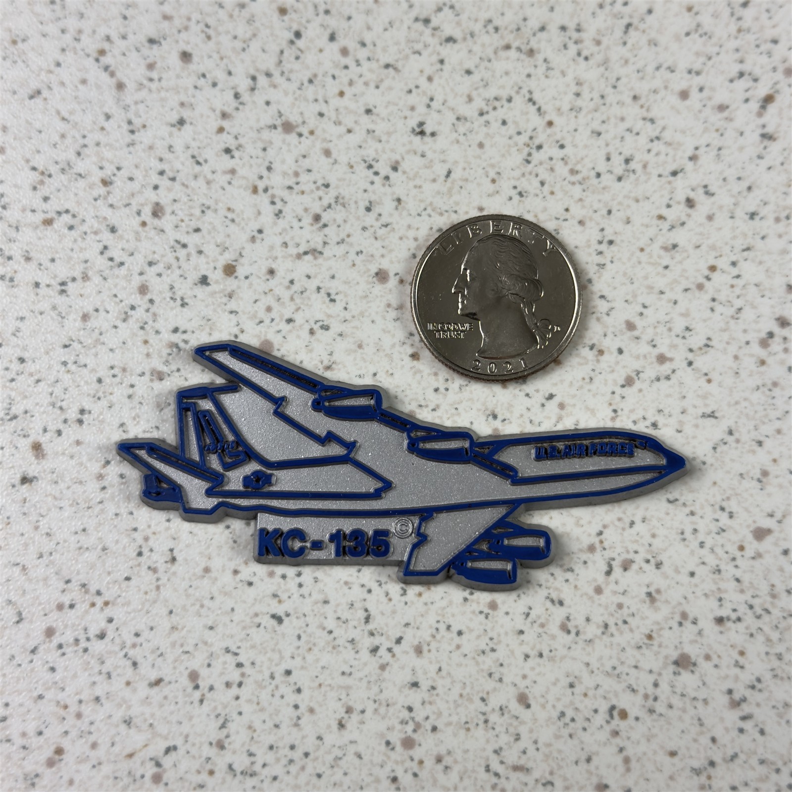 Vtg Action Packets KC-135 Stratotanker Air Force Rubber Fridge Magnet #53647