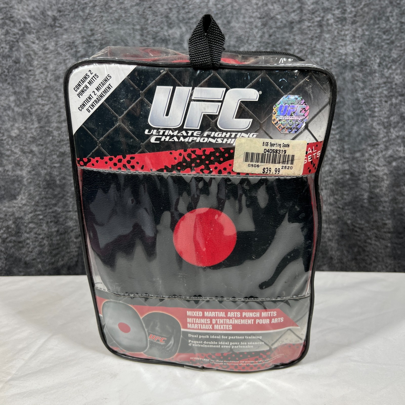 UFC Ultimate Fighting Championship MMA Punch Mitts Training Preowned