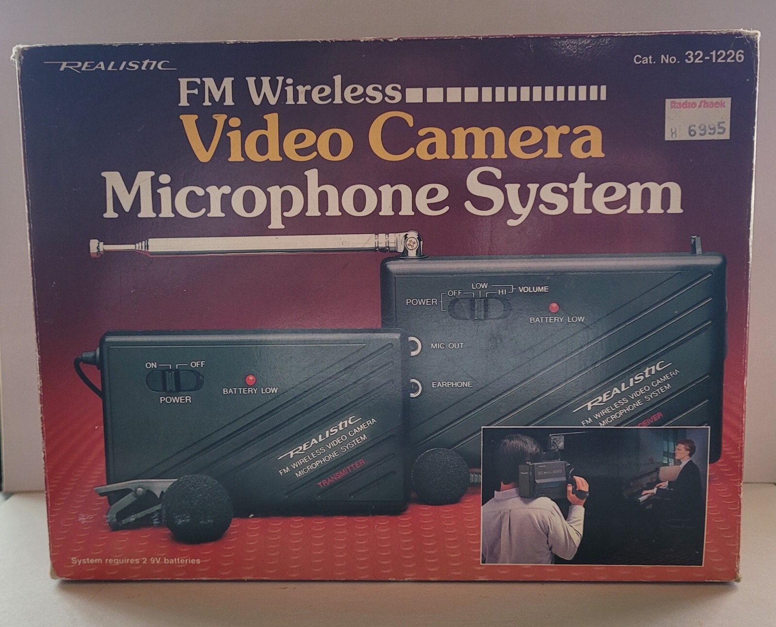 Realistic FM Wireless Video Camera Microphone System 32-1226 - NIB