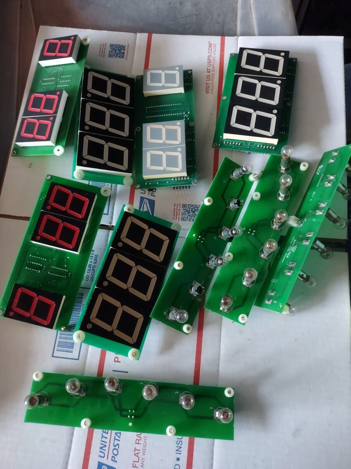 smokin token wonderwheel arcade redemption scoreboard pcb lot #14