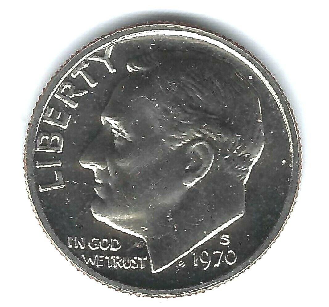 1970-S San Francisco Roosevelt Dime From Proof Set!