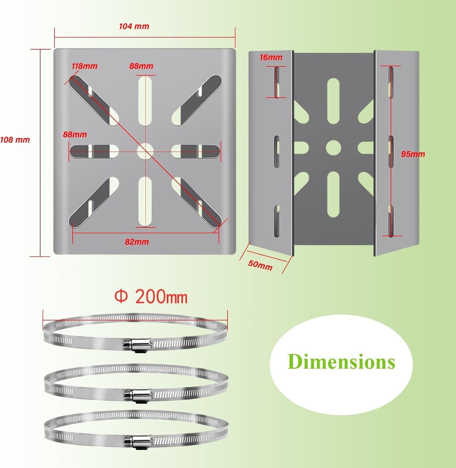 Stainless Steel Universal Wall Mounting Bracket for CCTV Cameras & AP Devices