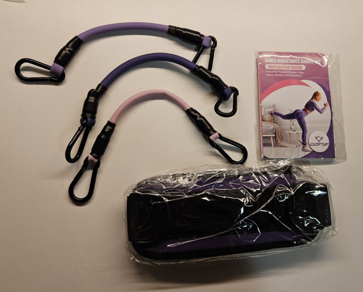 Cofof Ankle Resistance Bands for Women (Purple)