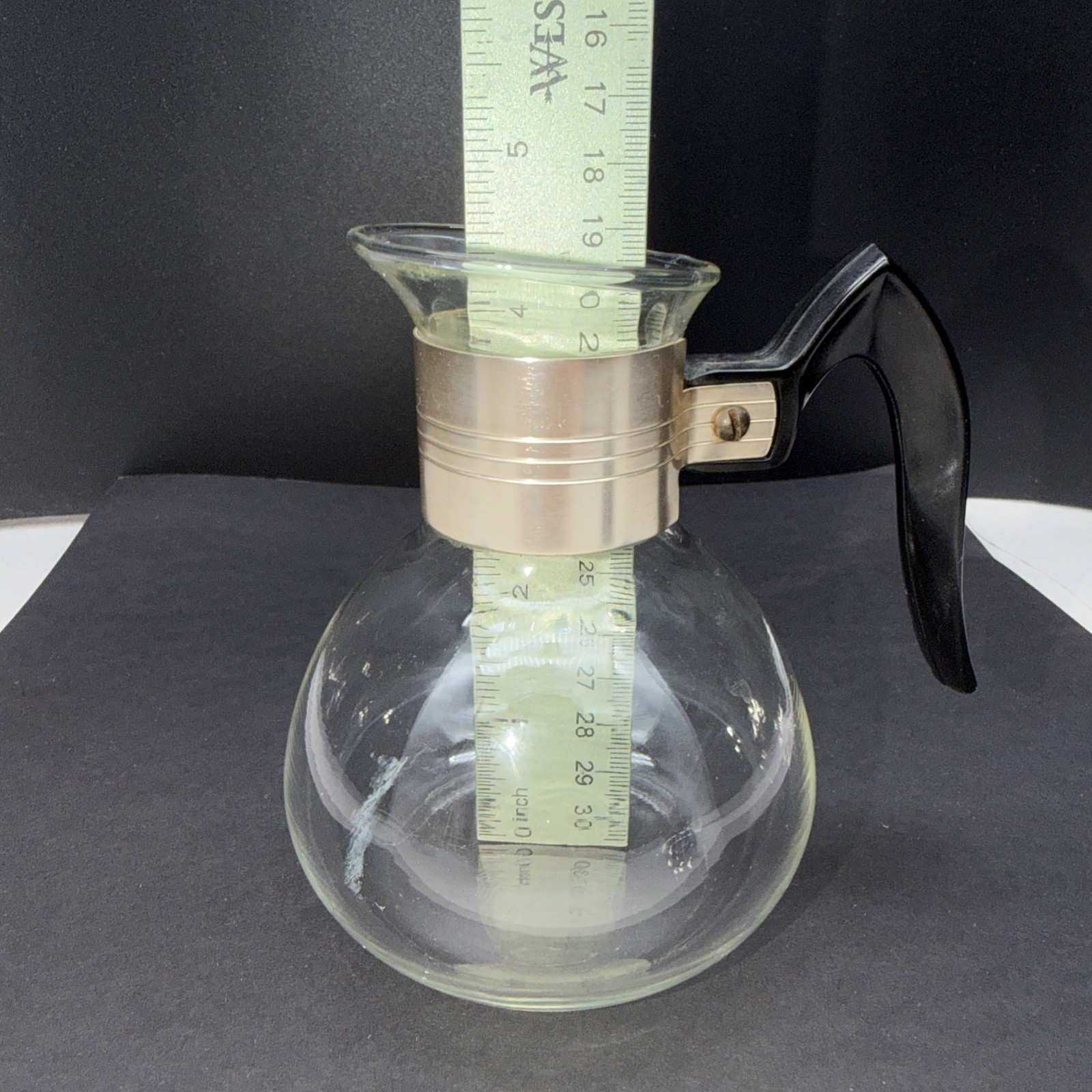 Cory Glass Coffee Carafe 5.5" – Replacement Small Size – Black Handle & Lid