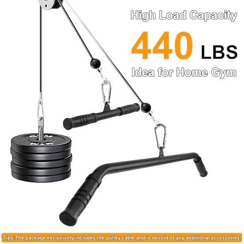 Fitness Pulley Cable,Replacement Cable Machine Accessories for DIY Home 65.6Ft