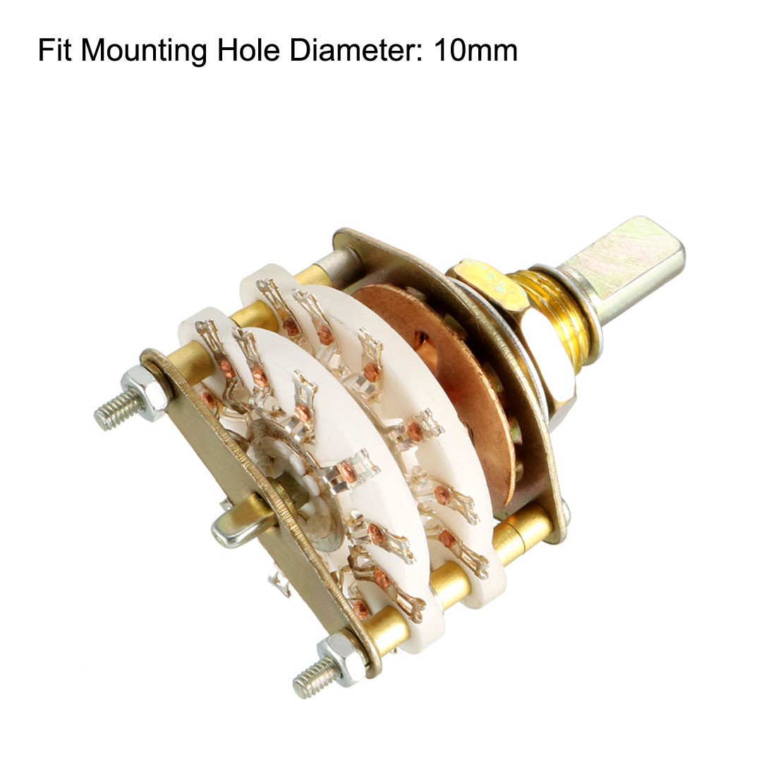 2P11T 2 Pole 11 Position Selectable 2Deck Band Channel Rotary Switch Selector
