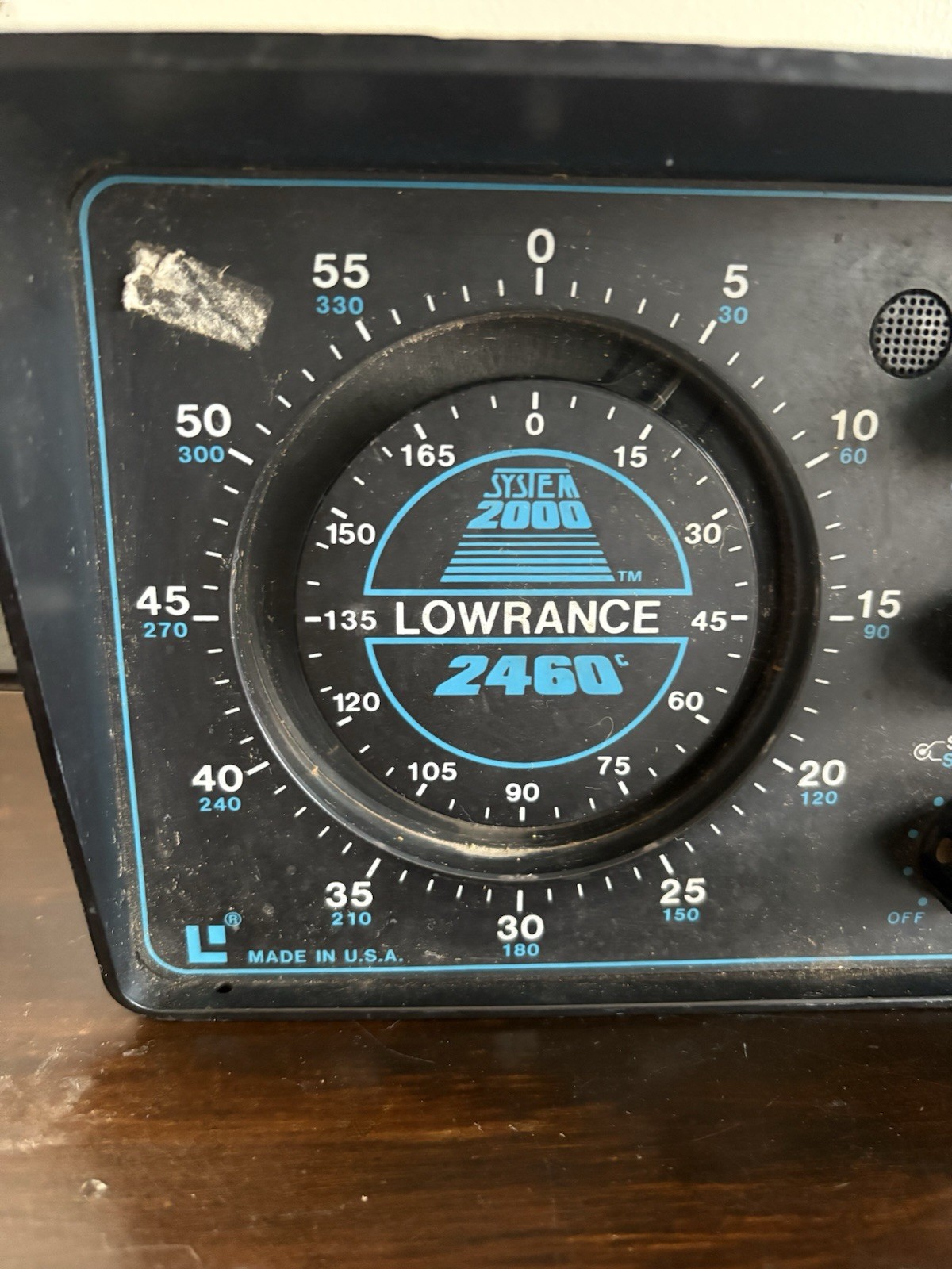 VINTAGE Analog LOWRANCE System 2000/2460 Depth/ Fish Finder- UNTESTED Head Only