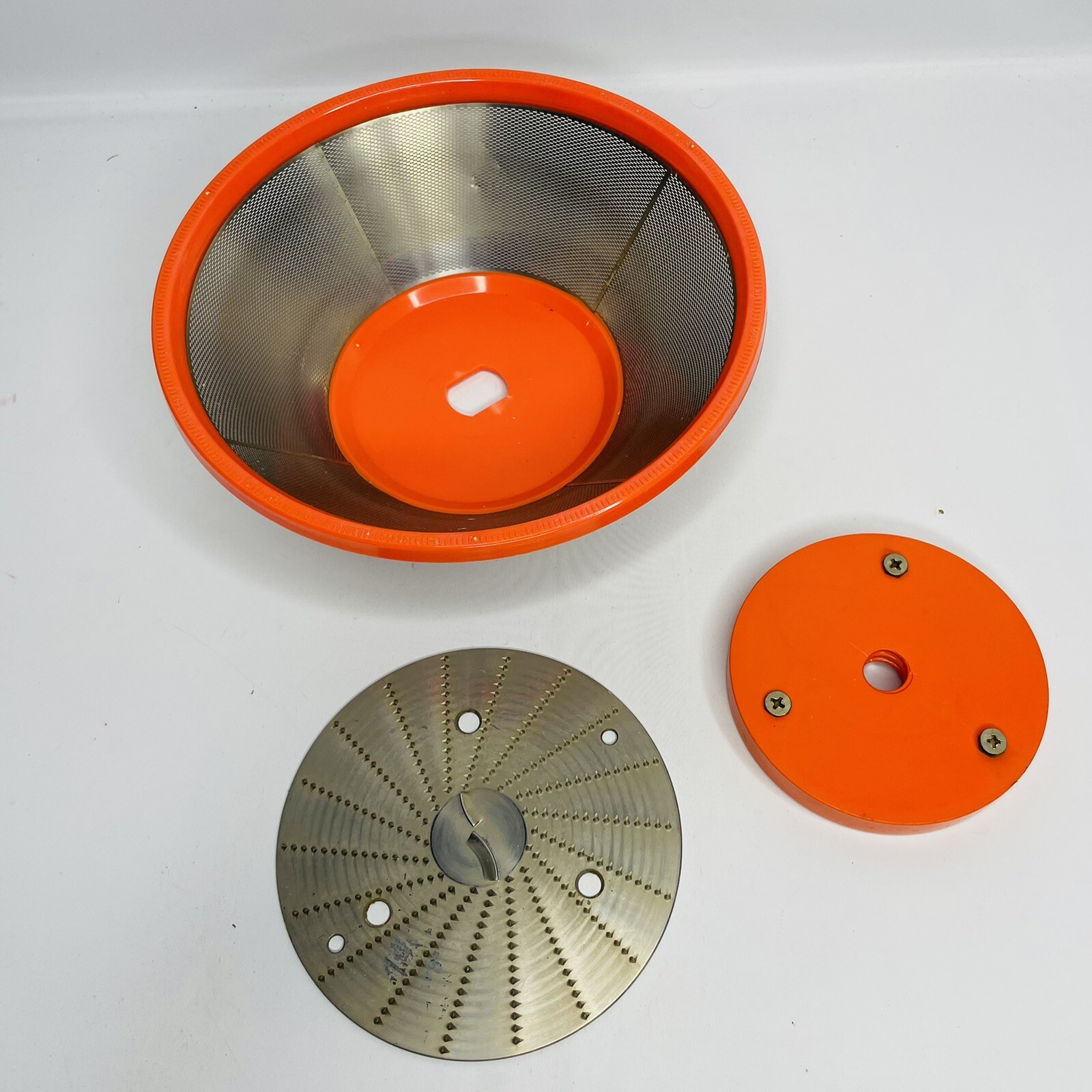 Jack LaLanne's Power Juicer JLS-8 Replacement Part Strainer Bin / Blade Orange