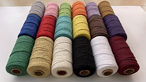 (109 Yards/1.5mm/35 Colors Optional) Macrame Cord Craft 1.5mm×109yards Black