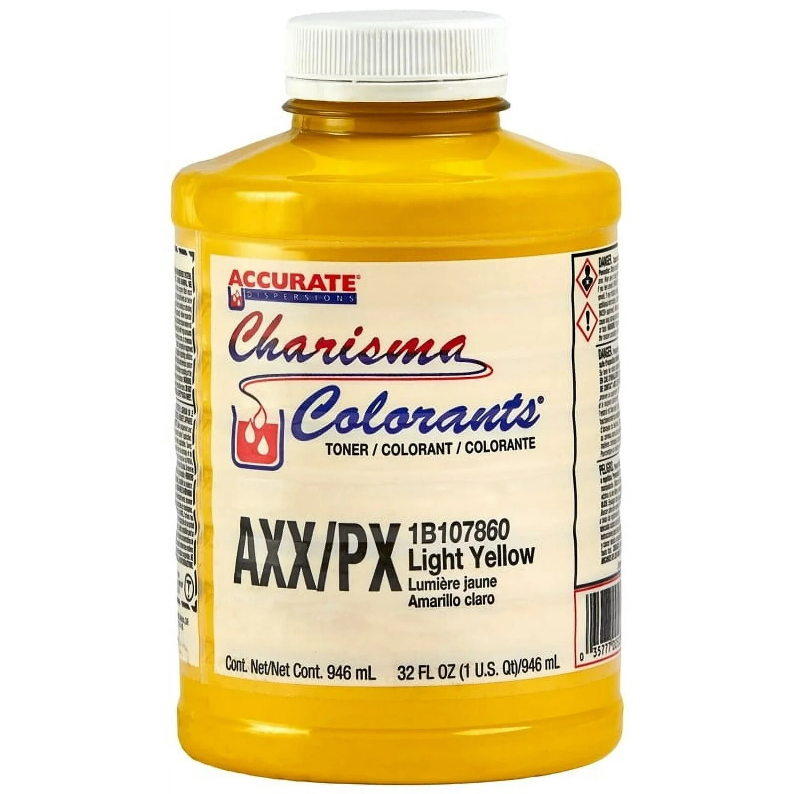 Accurate Dispersions Charisma Colorant Toner 1B107860 AXX/PX - Light Yellow 1 Qt
