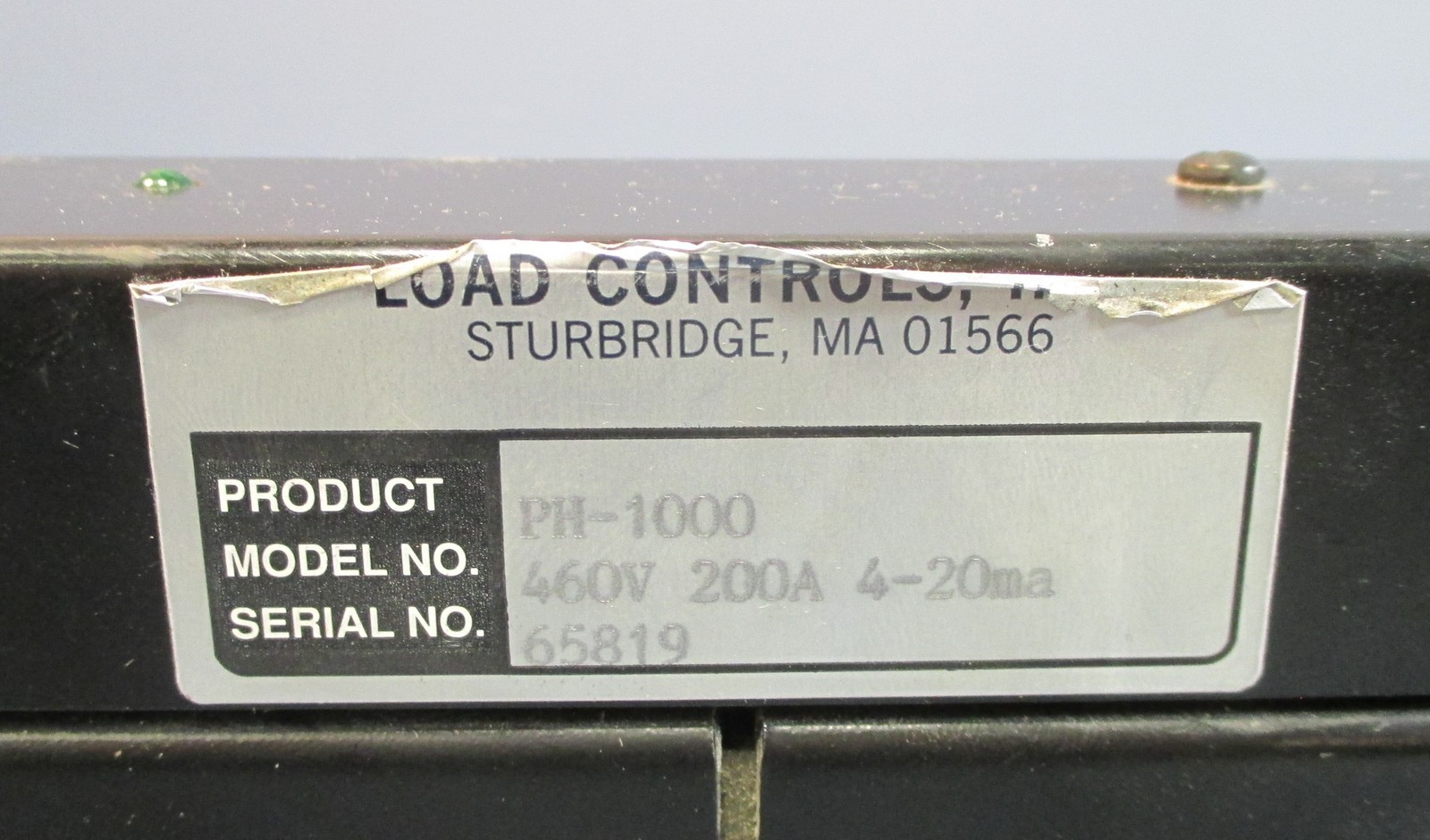 Load Controls PH-1000 460V 200A 4-20ma Power Cell Controller