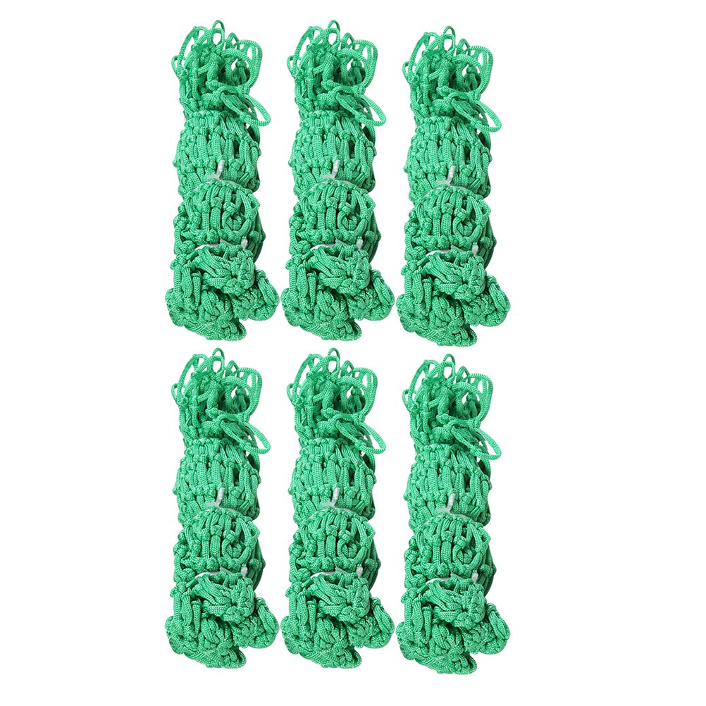 6PCS/Set Nylon Net Pocket For Billiards Table Universal Mesh Bag(Green)