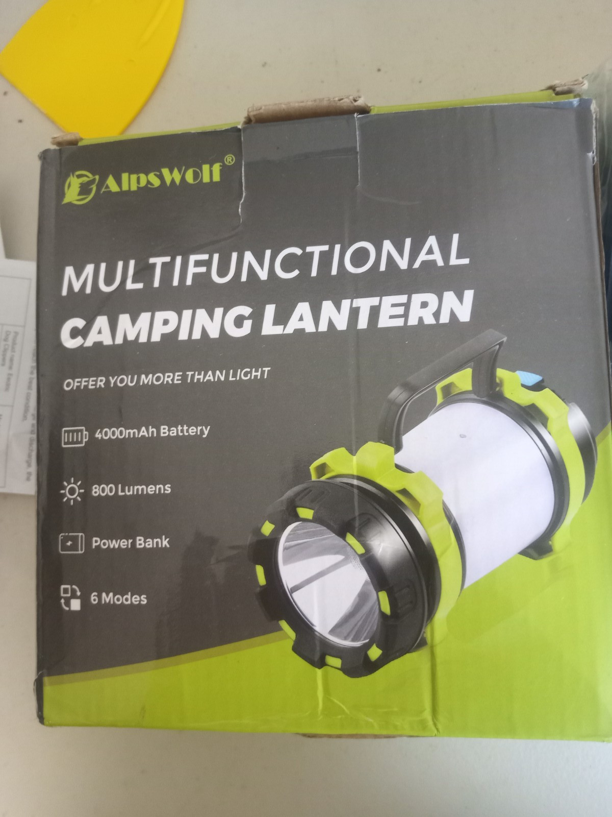 AlpsWolf Camping Flashlight, 6 Modes Camping Lantern Rechargeable LED Lantern fo