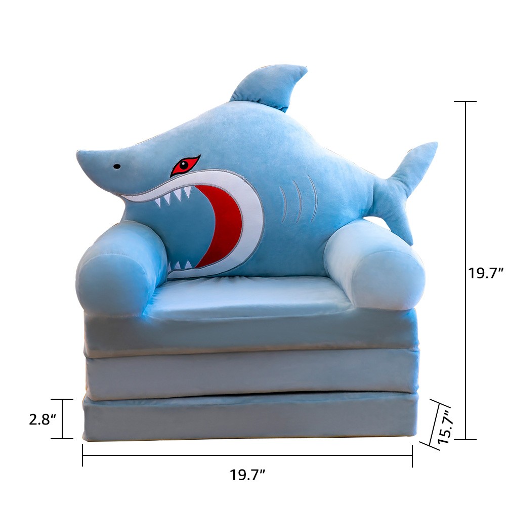 Comfy Toddler Chair Kids Furniture for Playroom Convertible Couch to Lounger
