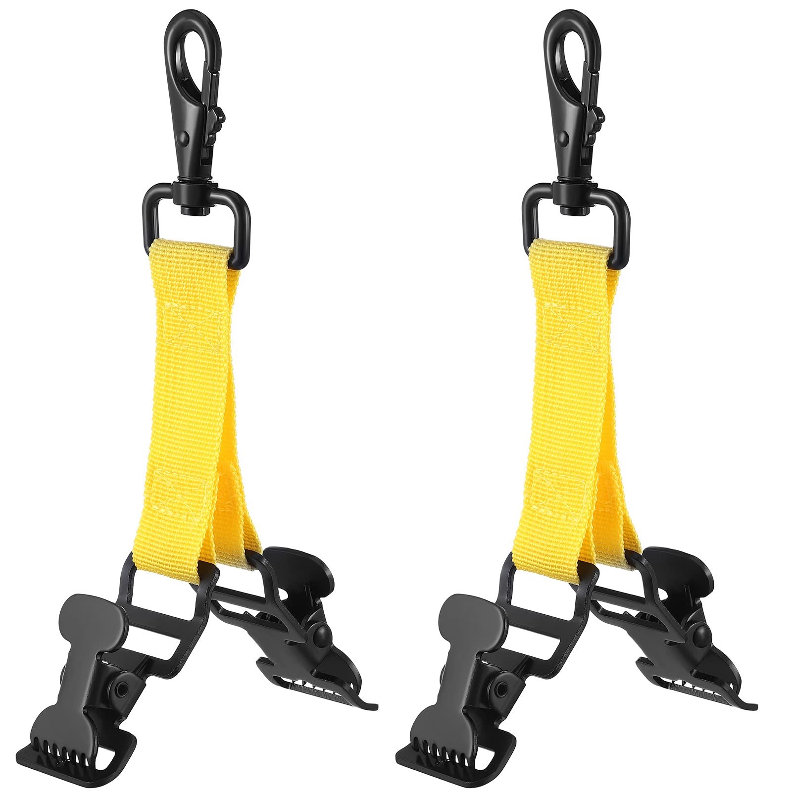 Yingzhao 2 Pieces Firefighter Glove Clip for Work Safety Fluorescent Yellow