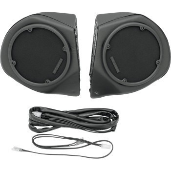 Hogtunes Rear Speaker Pods for Harley 98-13 w/ radio & King Tour Box