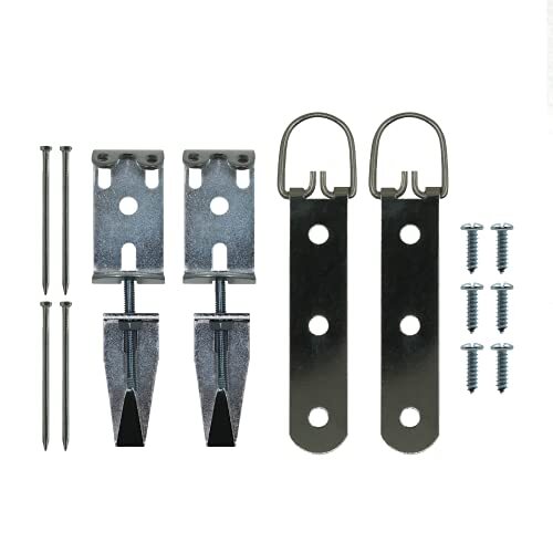 Heavy Duty Mirror Hanging Hardware Kit with Hangers & Leveling Hardware, 100 lbs