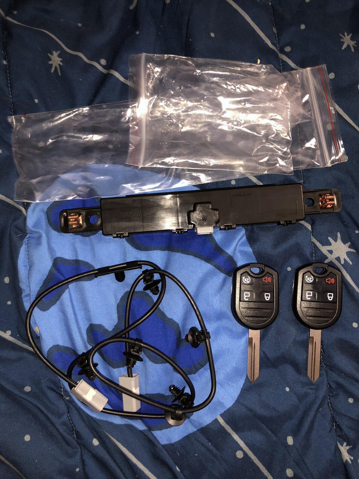 Car Auto Starter Remote Start System Kit with Power Door Locks Ford