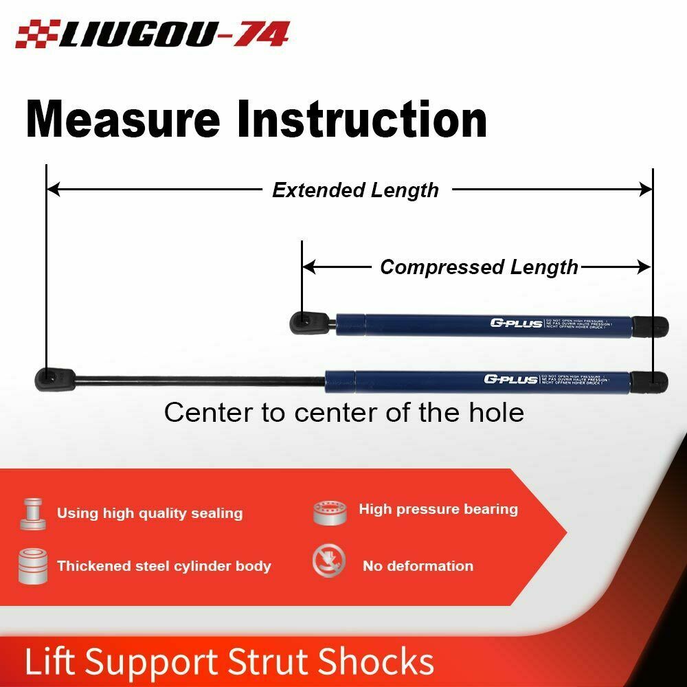 2X Fit For 09-14 Nissan Murano Front Hood Lift Support Struts Shocks Gas Springs