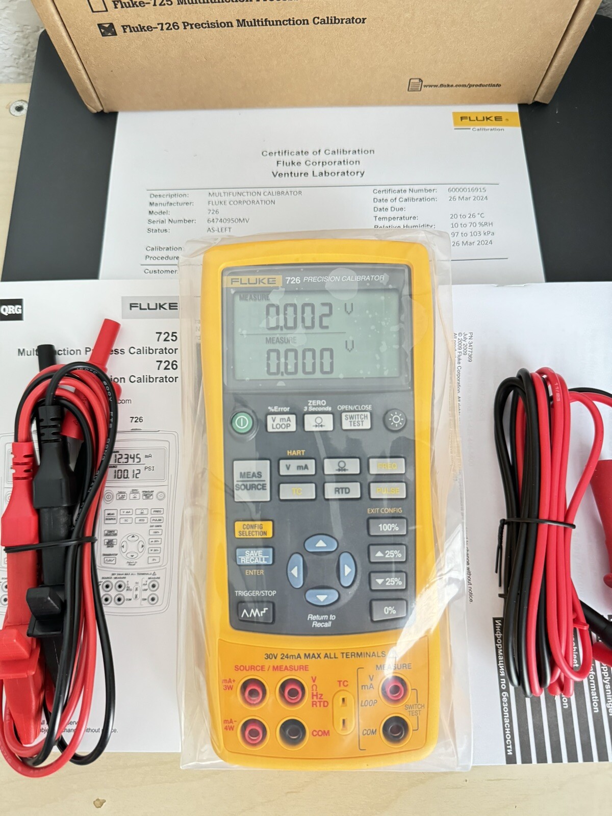 FLUKE 726 PRECISION MULTIFUNCTION CALIBRATOR fast ship via FedEx/DHL/UPS