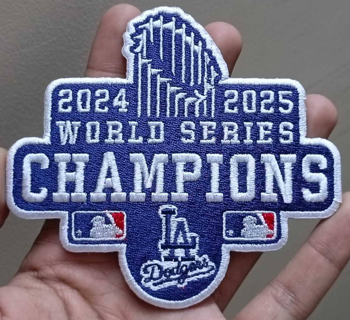 LA Dodgers 2024-2025 World Series Champion Iron On Patch-Sew Patch-Embroidered