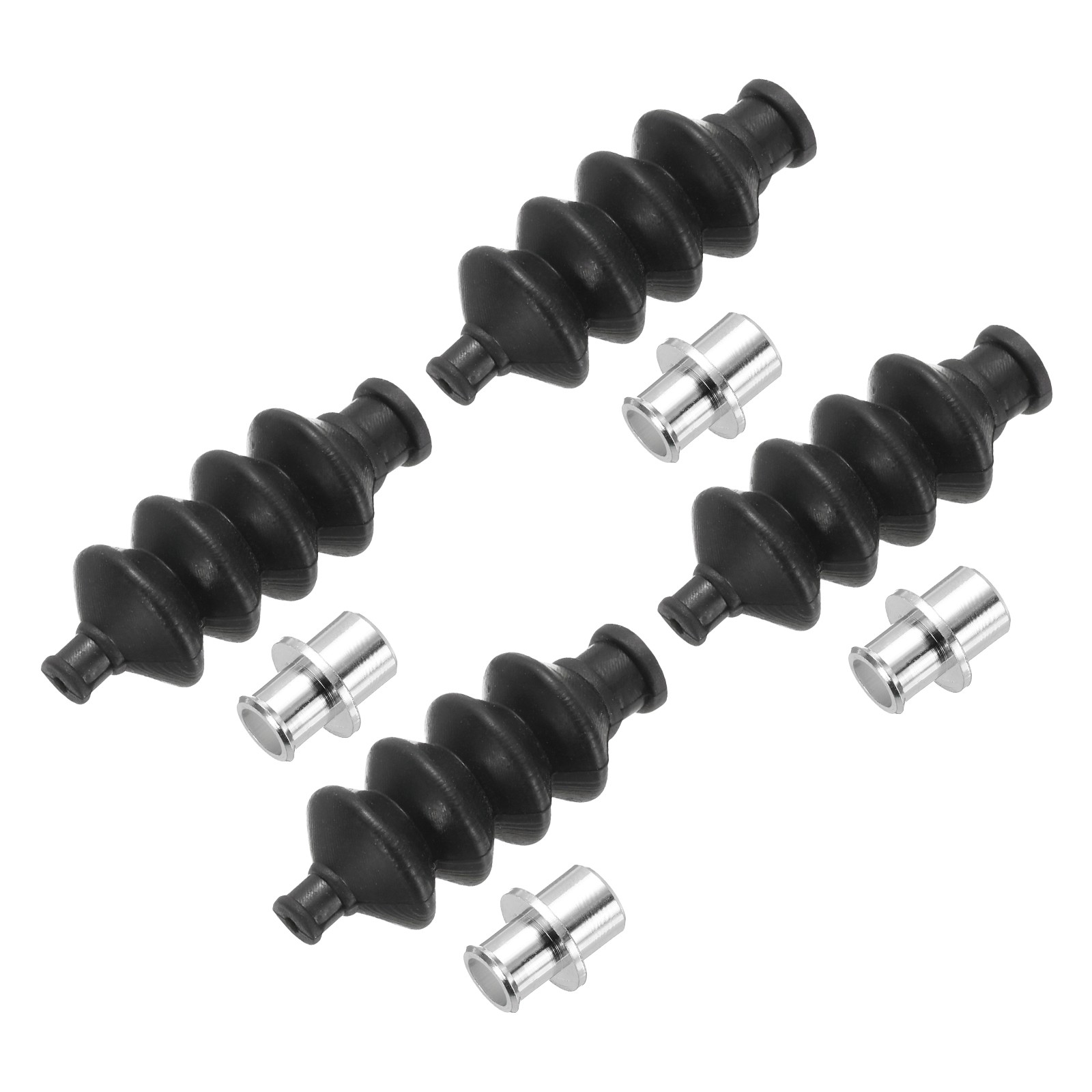 4Sets 32mm Waterproof Push Rod Rubber Seal Bellow with Aluminum Mount