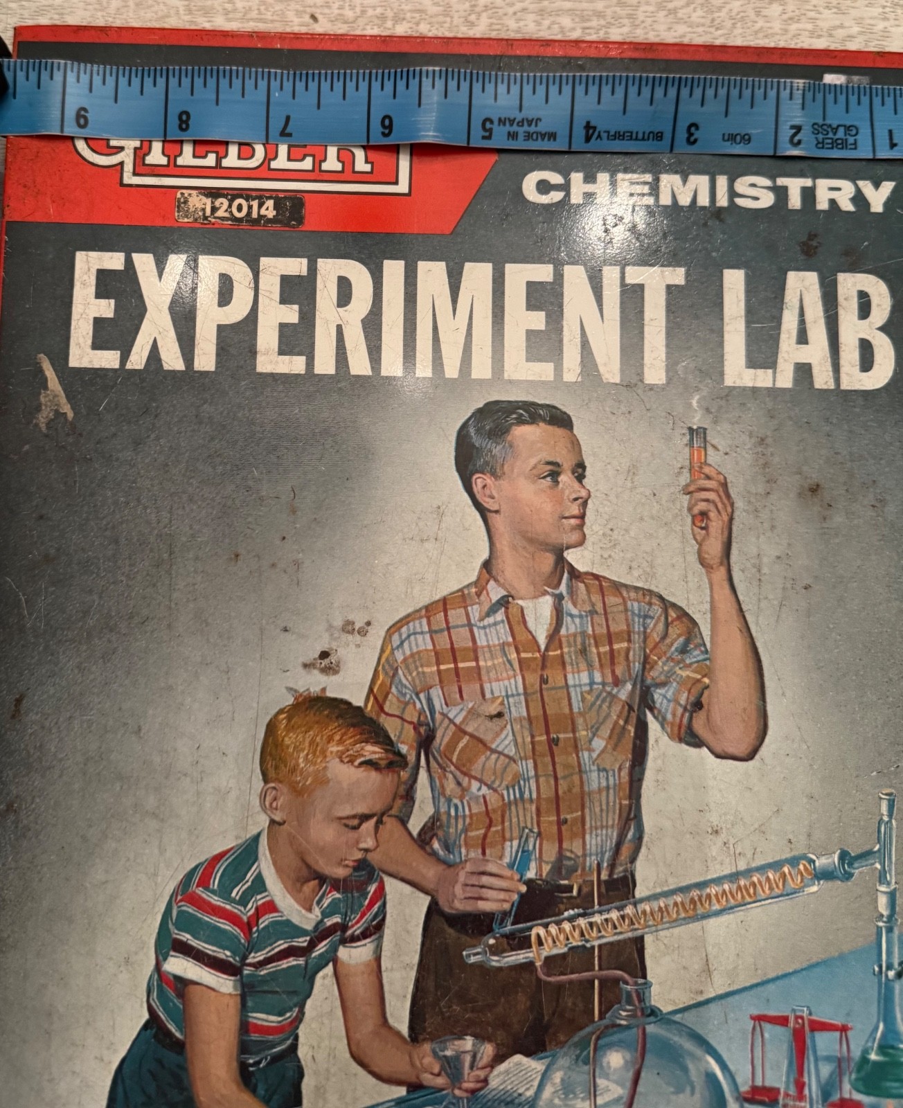 VTG Gilbert chemistry science experiment lab 12014 gatefold 1950s INCOMPLETE