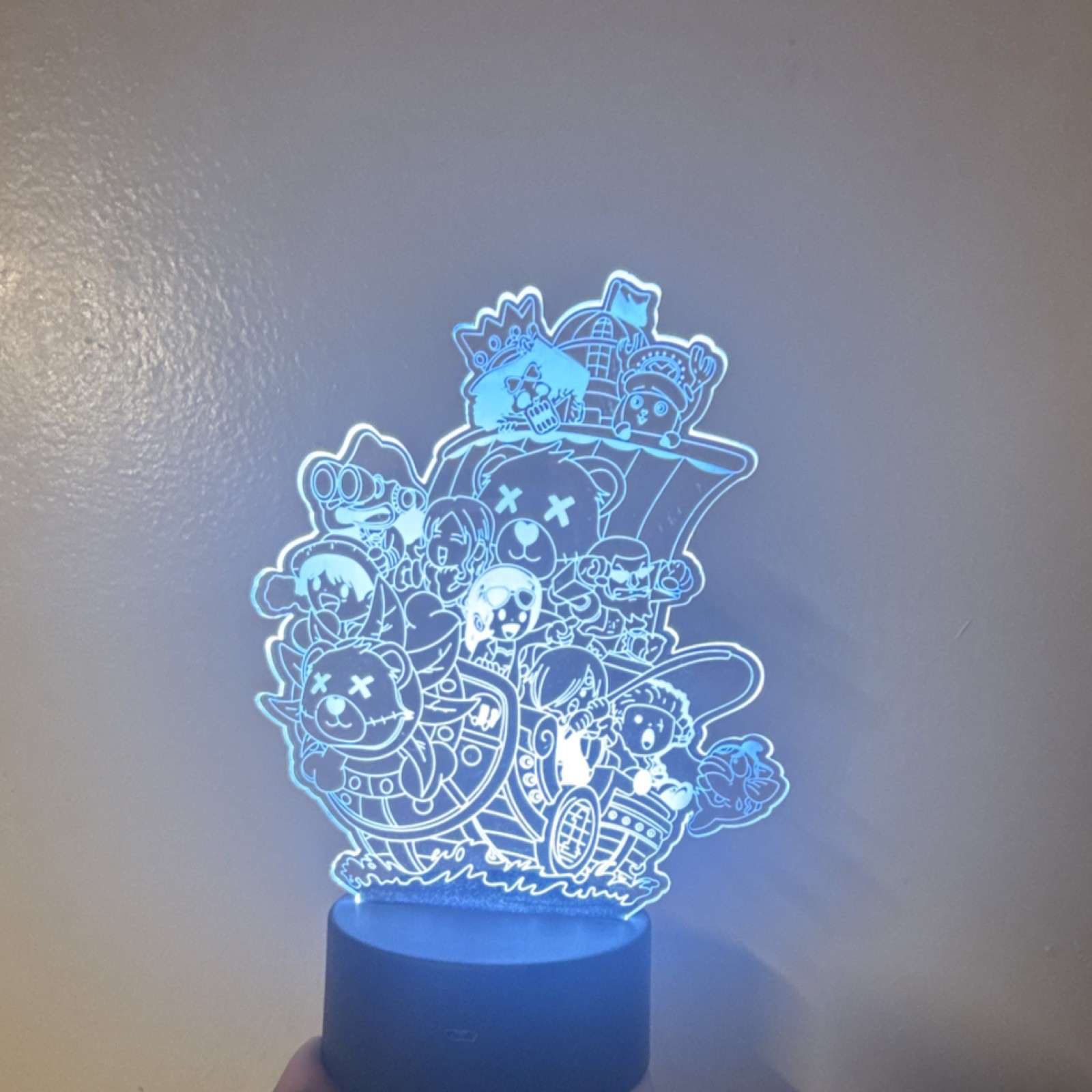 Multicolor Cartoon LED Night Light, Touch Control, USB Powered, Acrylic Plastic