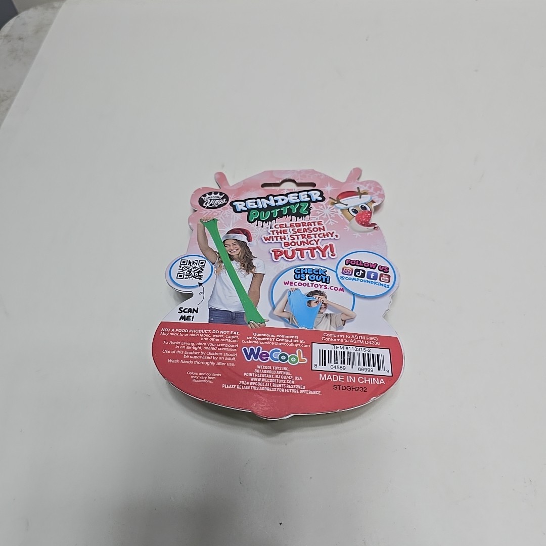 Reindeer Puttyz Candycane Scented Green (R)
