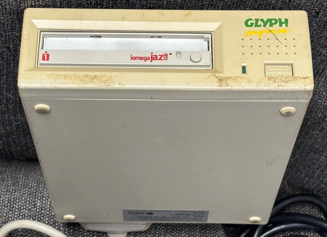 GJZ-1000S Glyph Improv Jaz Drive 1GB Vintage w/ Power and SCSI Cable